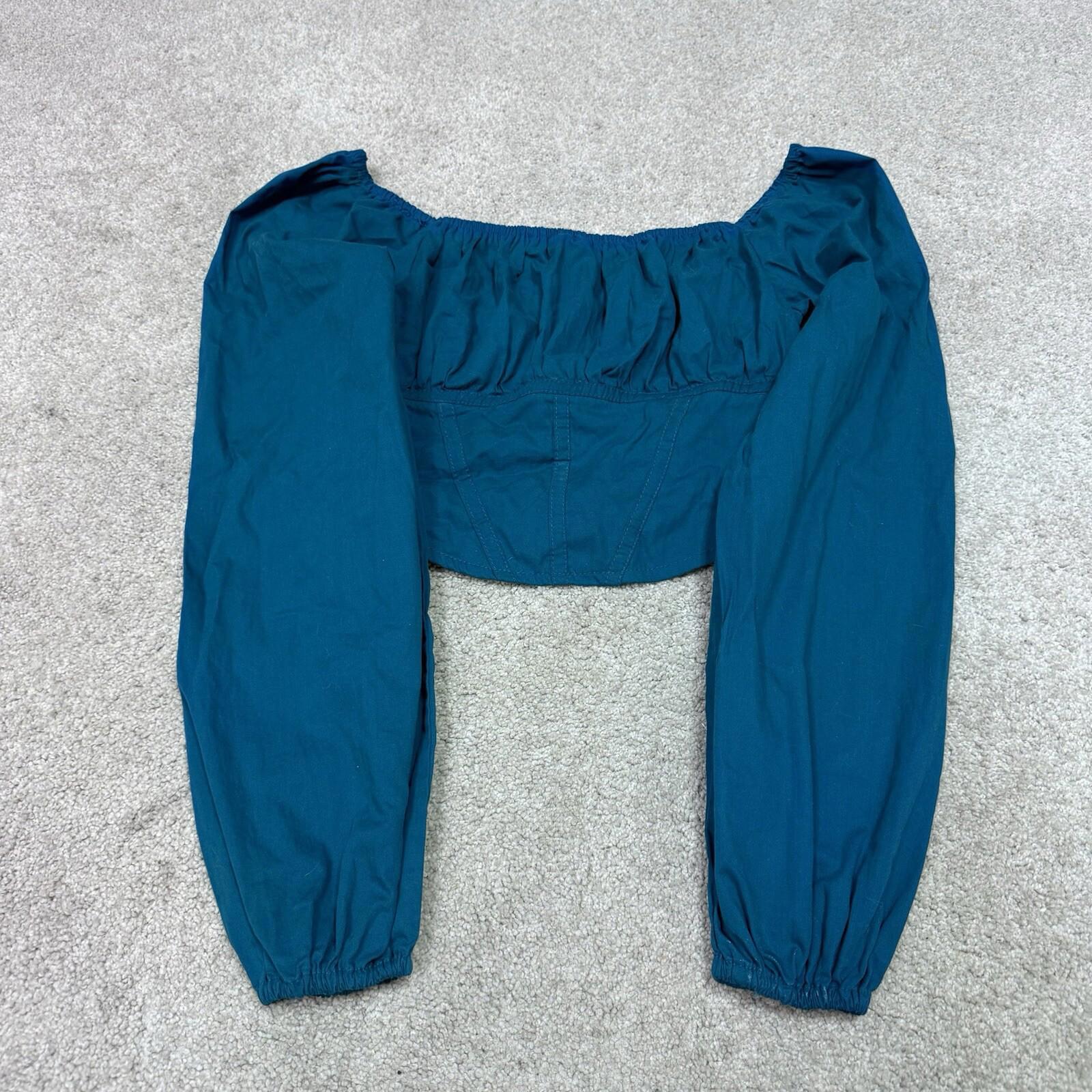 Japna Blouse Women’s Green Long Sleeve Size Small
